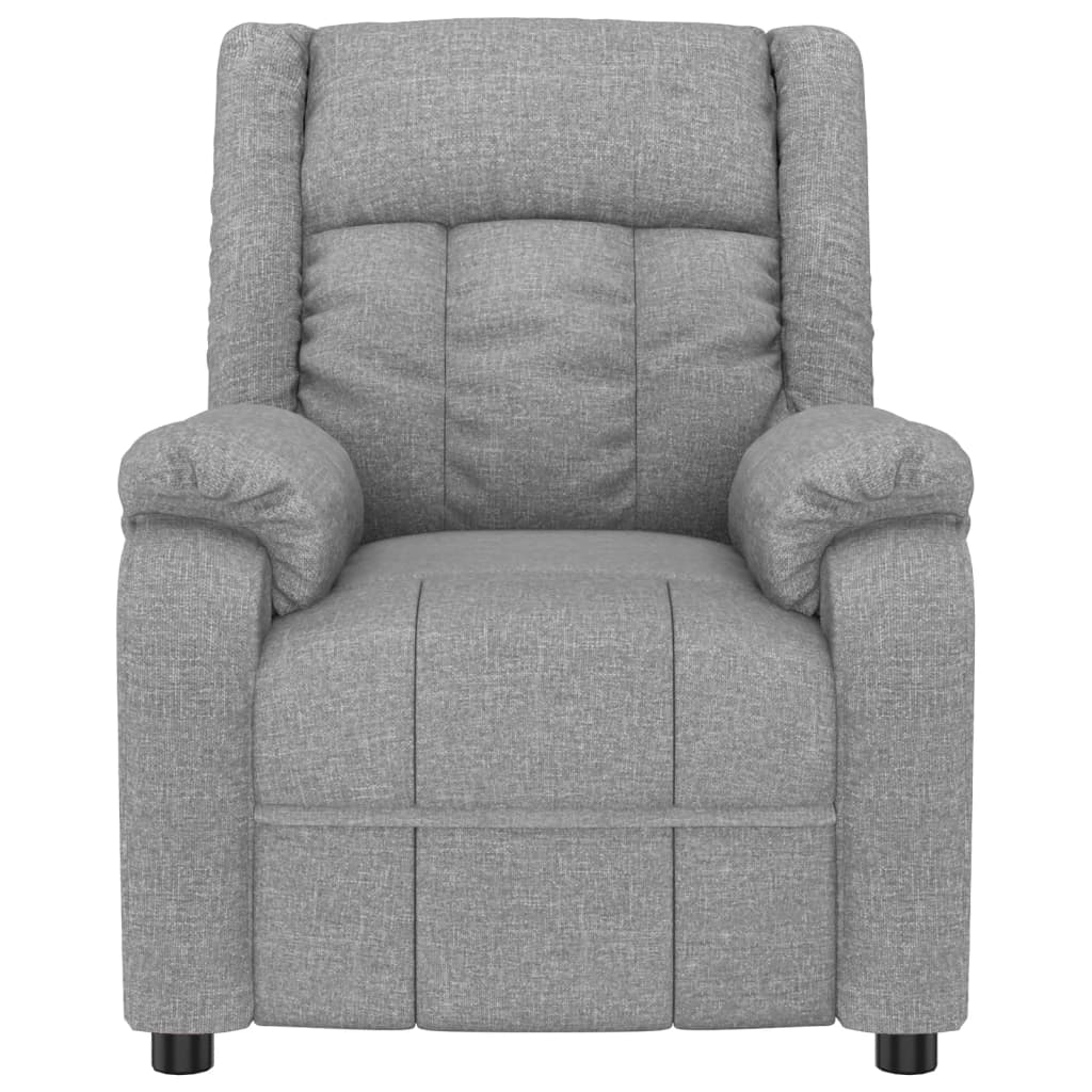 Electric massage chair, light grey, fabric