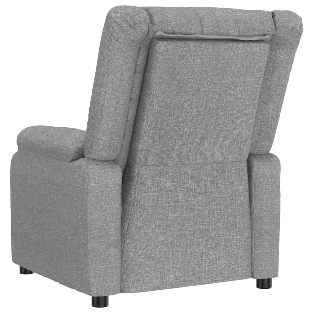 Electric massage chair, light grey, fabric