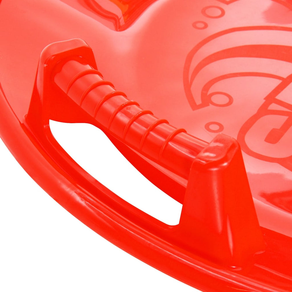 Sled, red, 66.5cm, PP, round