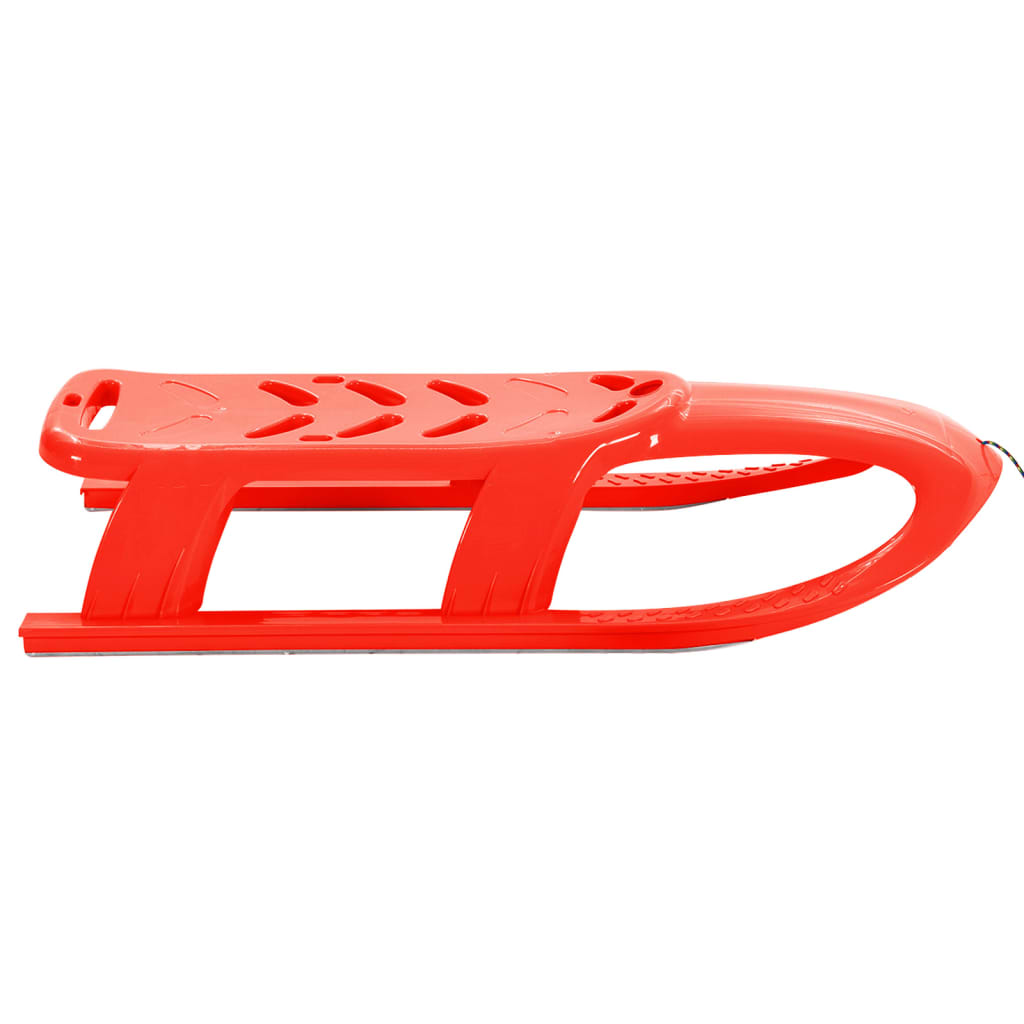 Children's sledge, red, 102.5x40x23cm, polypropylene