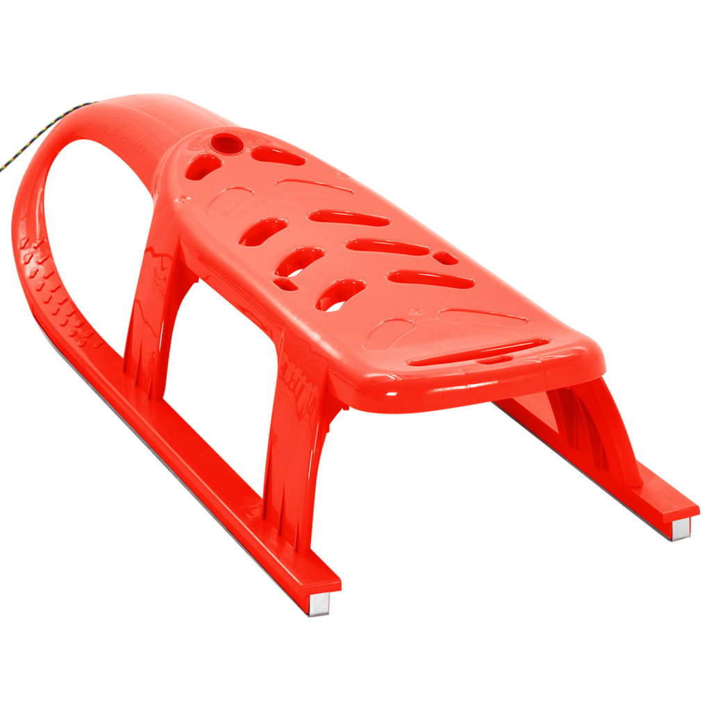 Children's sledge, red, 102.5x40x23cm, polypropylene