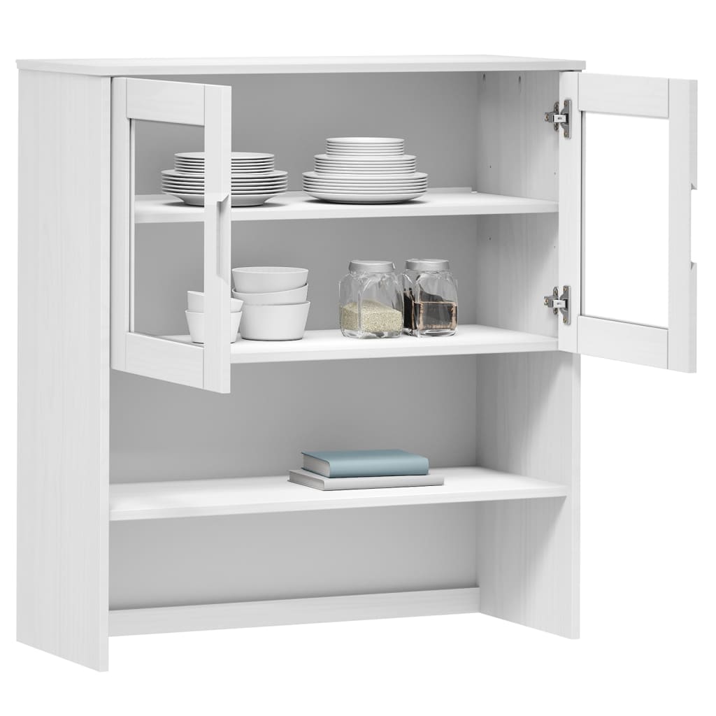 CHEST TOP MOLDE, white, 90x35x100cm, solid pine