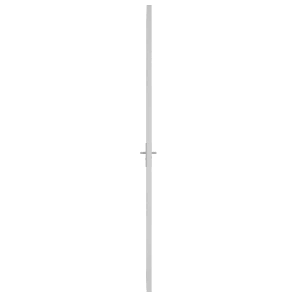 Vidaus durys, baltos, 93x201,5cm, ESG stiklas ir aliuminis