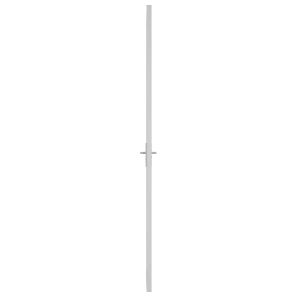 Vidaus durys, baltos, 83x201,5cm, ESG stiklas ir aliuminis