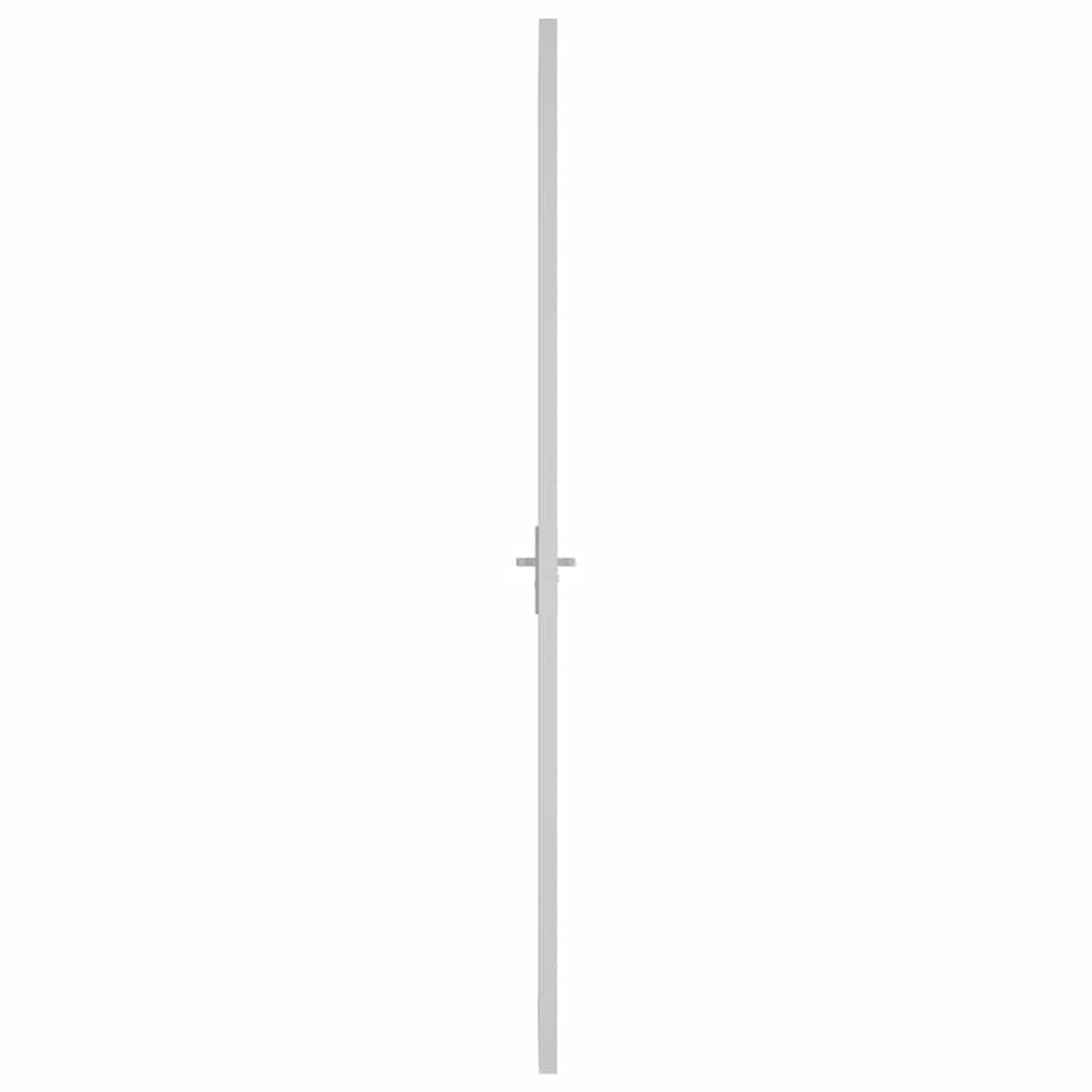 Vidaus durys, baltos, 93x201,5cm, ESG stiklas ir aliuminis