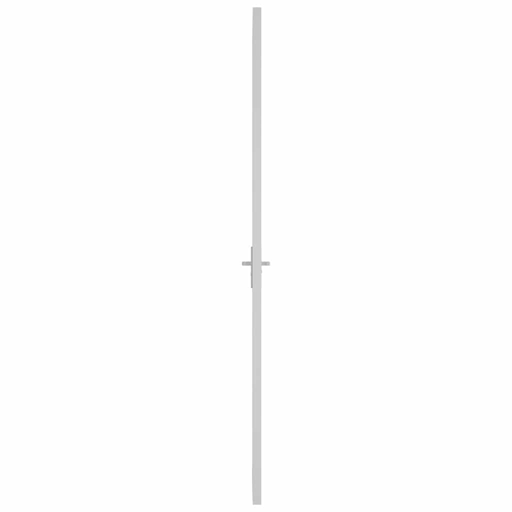 Vidaus durys, baltos, 102,5x201,5cm, matinis stiklas/aliuminis