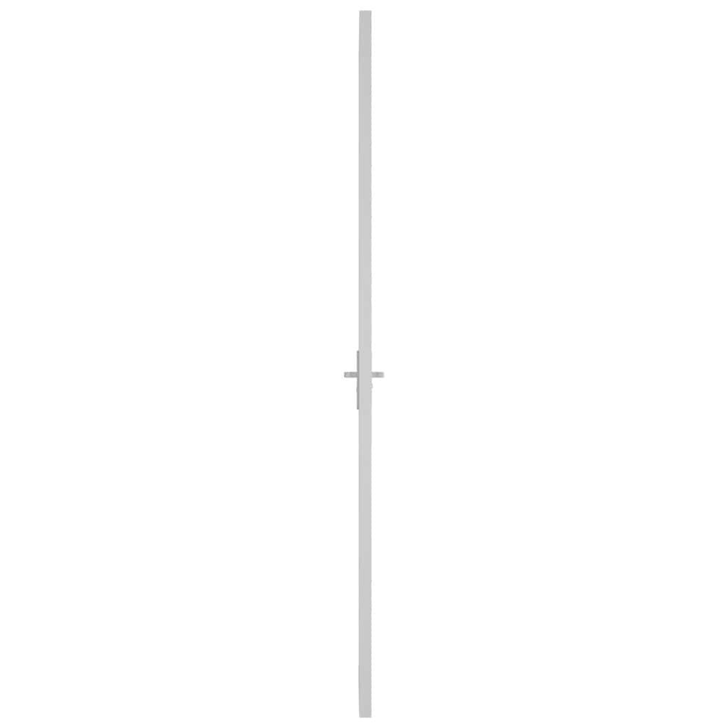 Vidaus durys, baltos, 93x201,5cm, ESG stiklas ir aliuminis