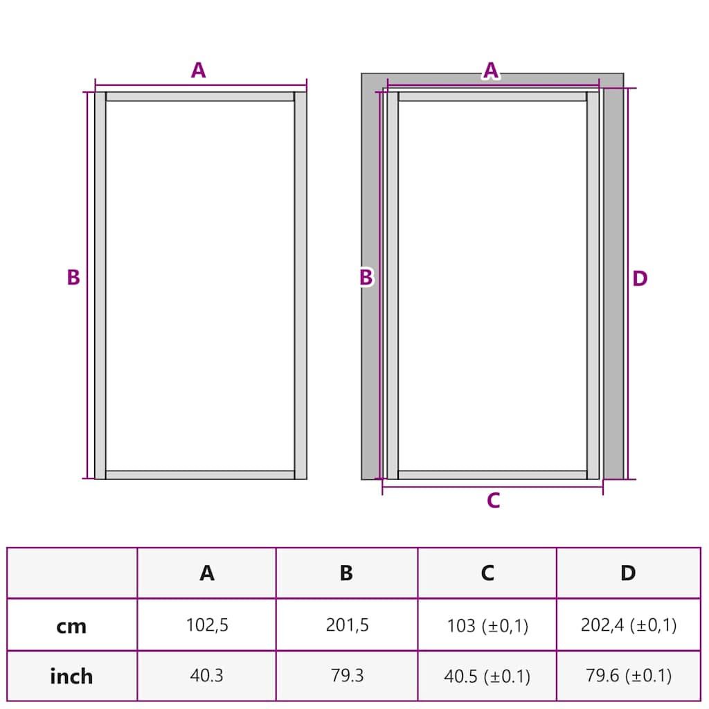 Vidaus durys, baltos, 102,5x201,5cm, ESG stiklas ir aliuminis