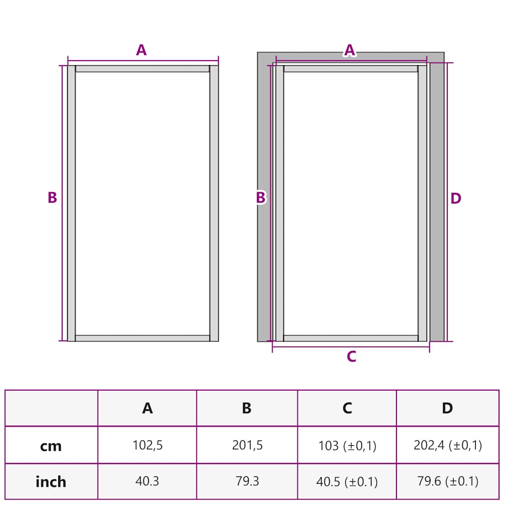 Vidaus durys, baltos, 102,5x201,5cm, ESG stiklas ir aliuminis