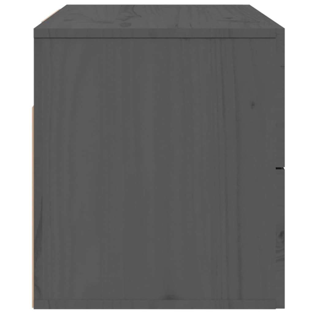 Wall-mounted nightstands, 2 pcs., grey, 50x36x40cm