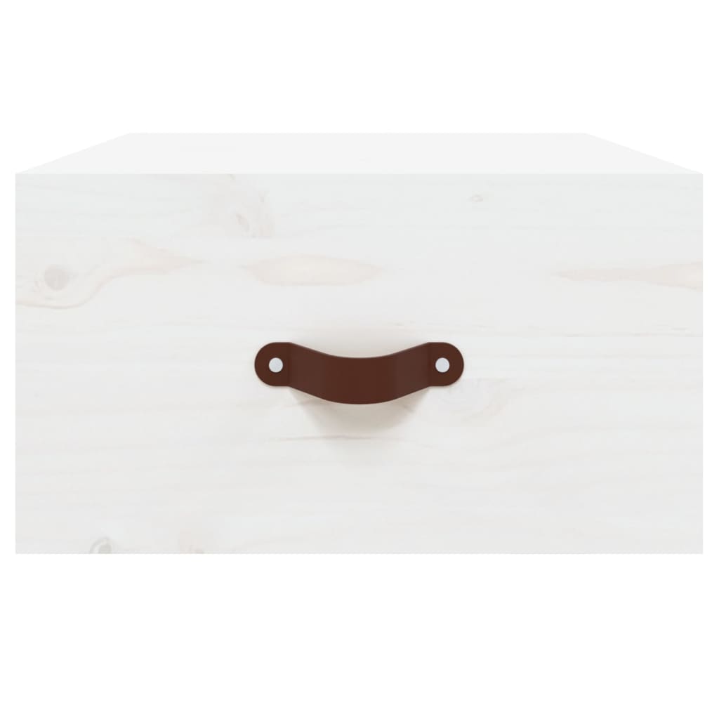 Wall-mounted nightstands, 2 pcs., white, 40x29.5x22cm