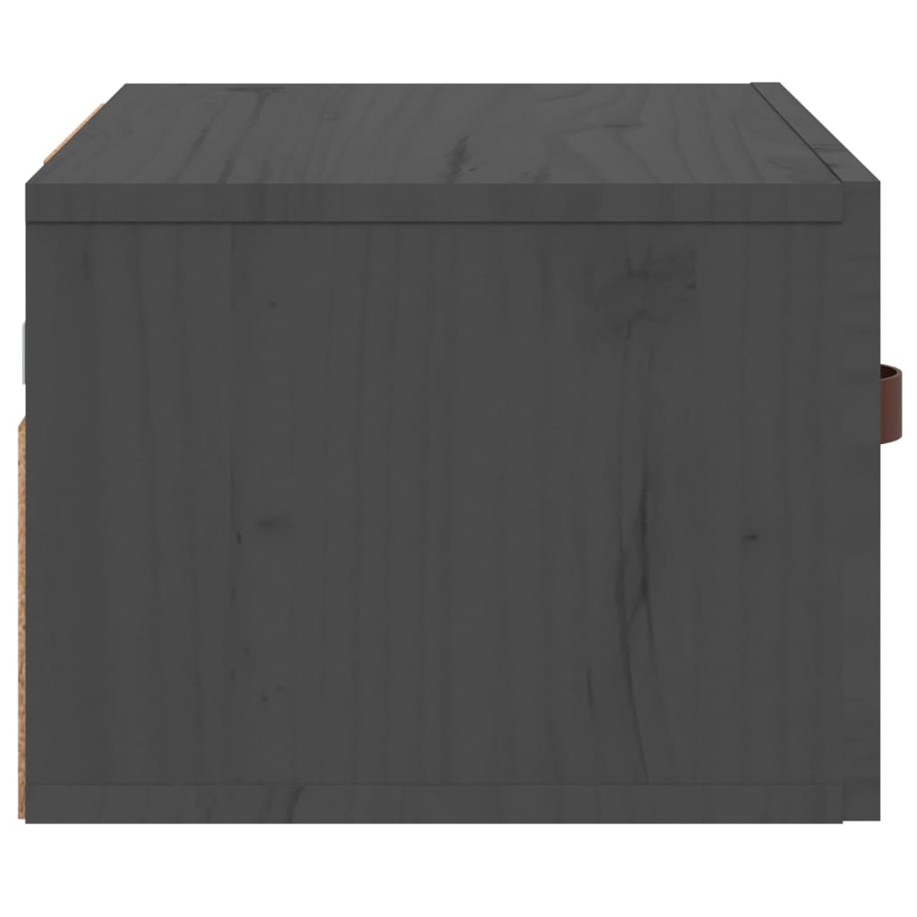 Wall-mounted bedside tables, 2 pcs., grey, 40x29.5x22cm