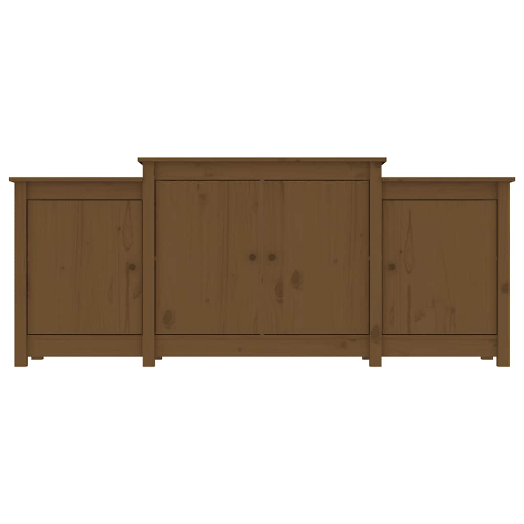 Šoninė spintelė, medaus ruda, 164x37x68cm, pušies masyvas