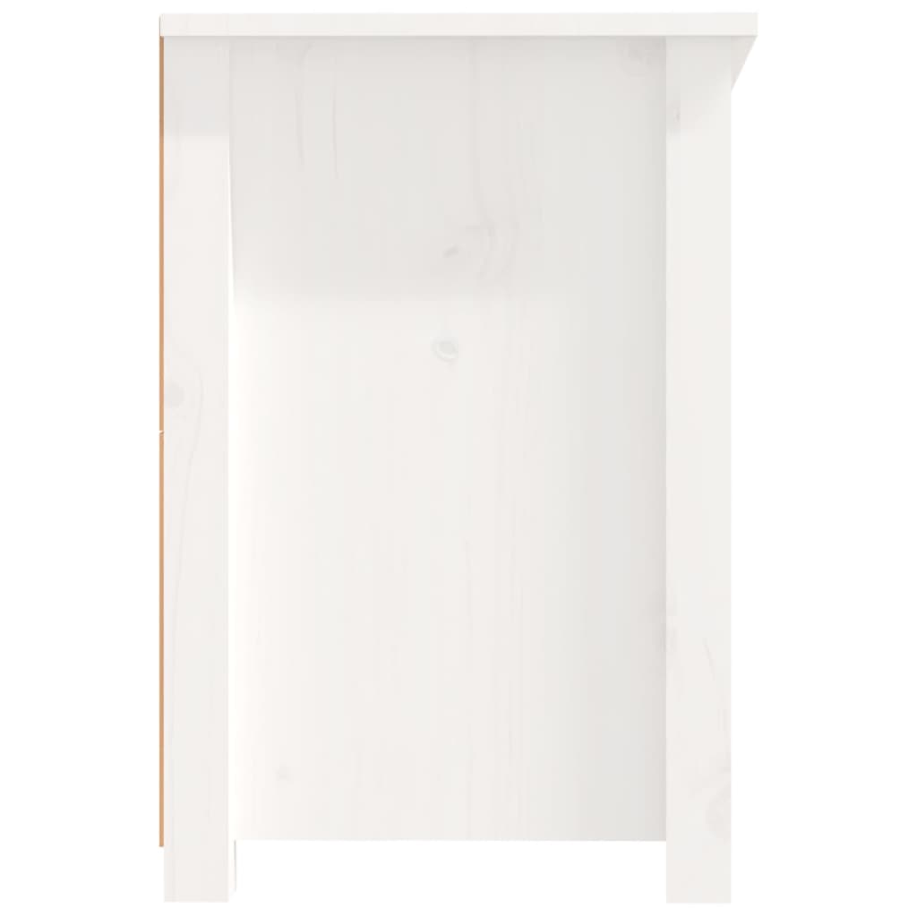 TV bench, white, 114x35x52cm, solid pine