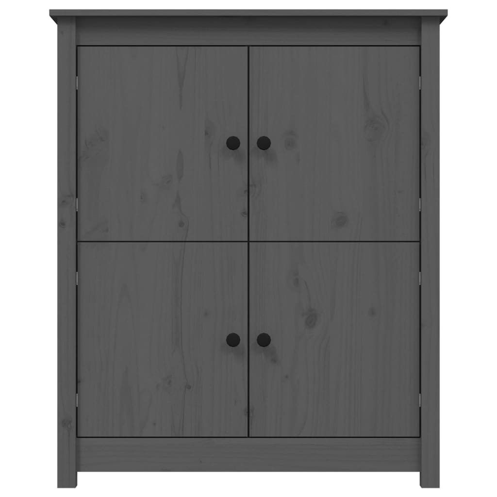 Sideboard, grey, 83x41.5x100cm, solid pine wood