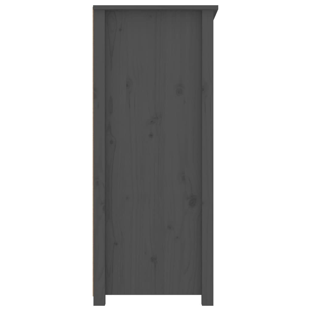 Sideboard, grey, 83x41.5x100cm, solid pine wood