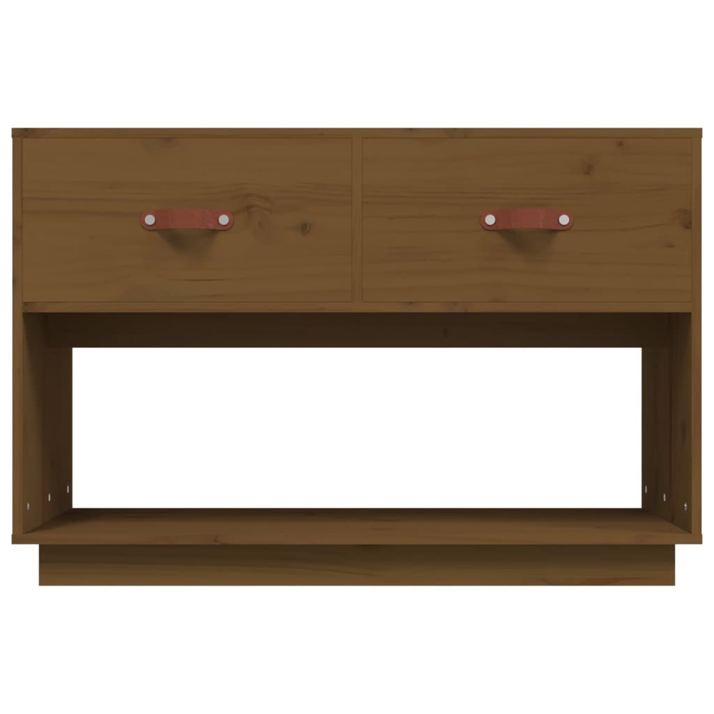 TV cabinet, honey brown, 90x40x60cm, solid pine