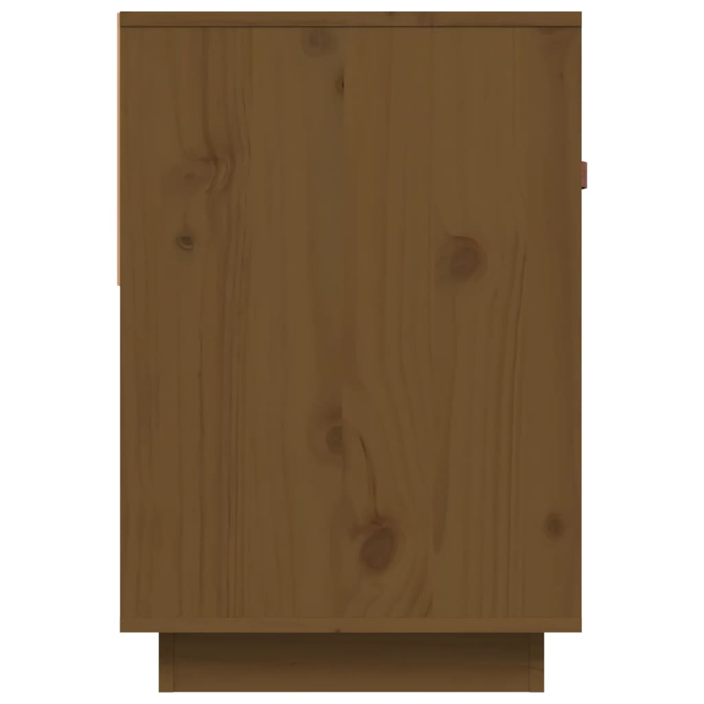 TV cabinet, honey brown, 90x40x60cm, solid pine