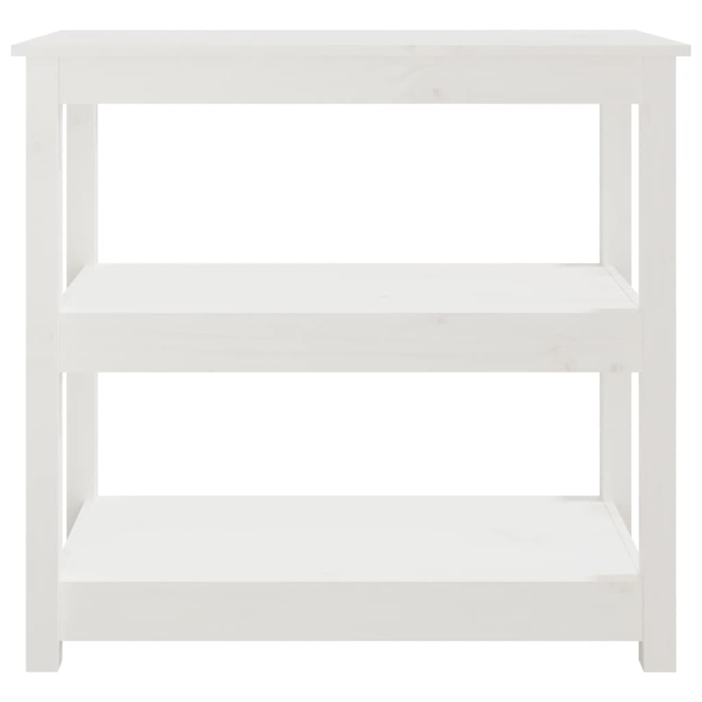 Console table, white, 80x40x74cm, solid pine