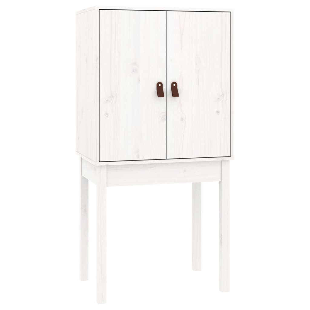 Kumode, balta, 60x40x120cm, priedes masīvkoks