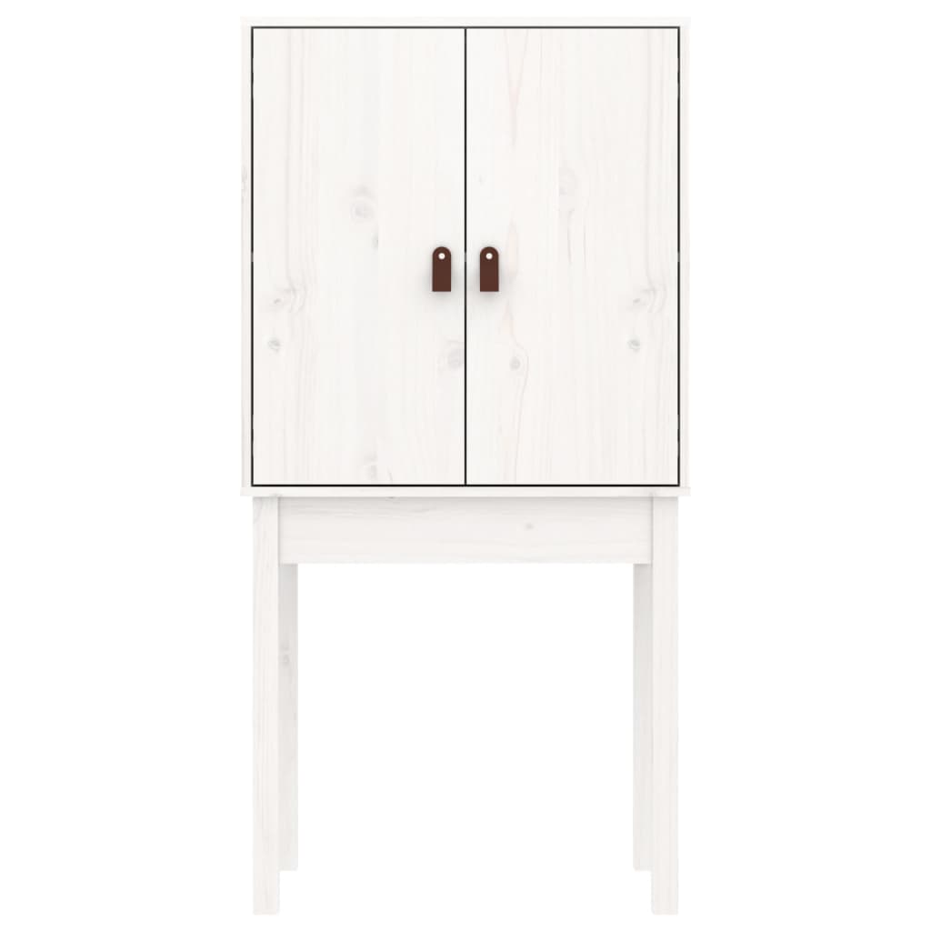 Kumode, balta, 60x40x120cm, priedes masīvkoks