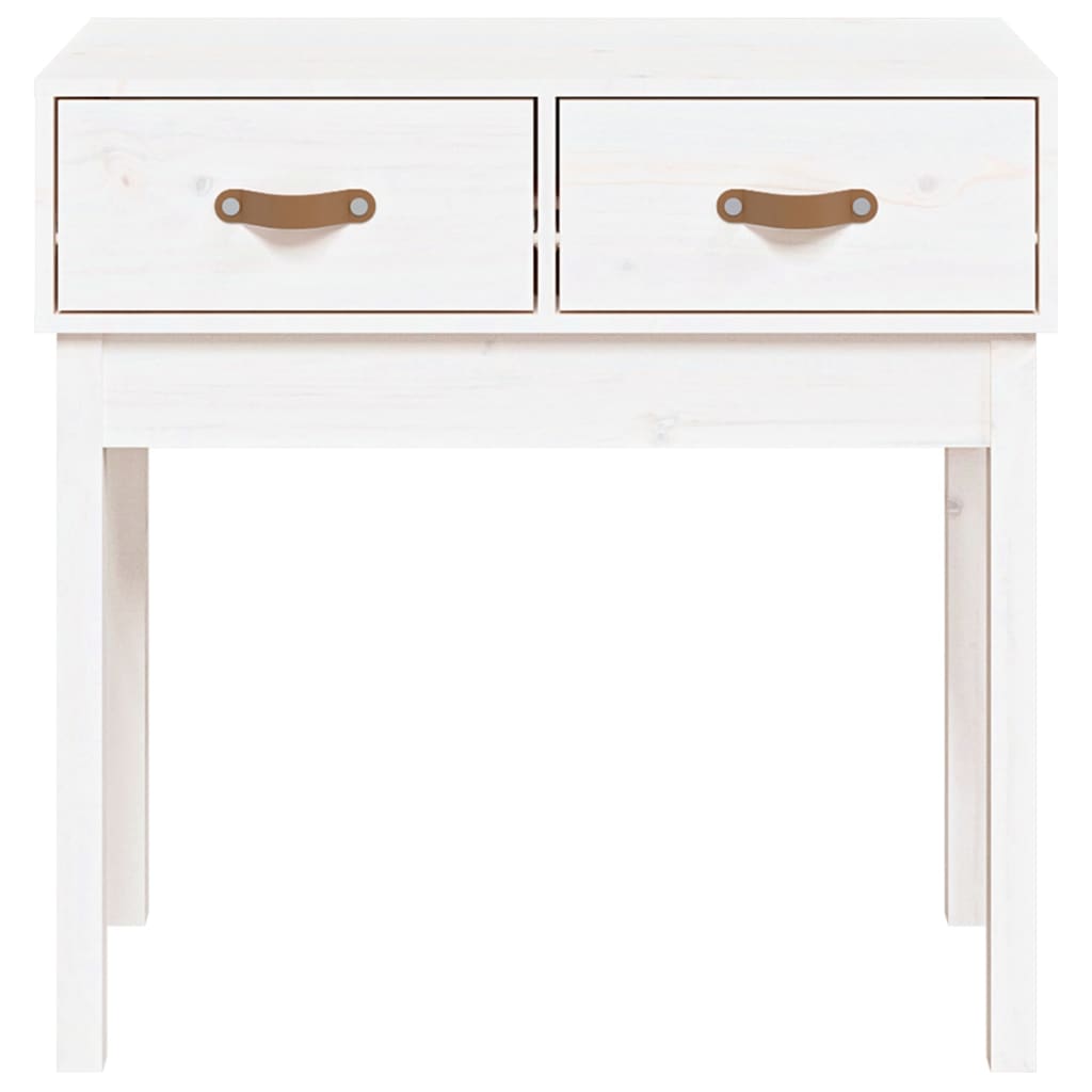 Console table, white, 76.5x40x75cm, solid pine