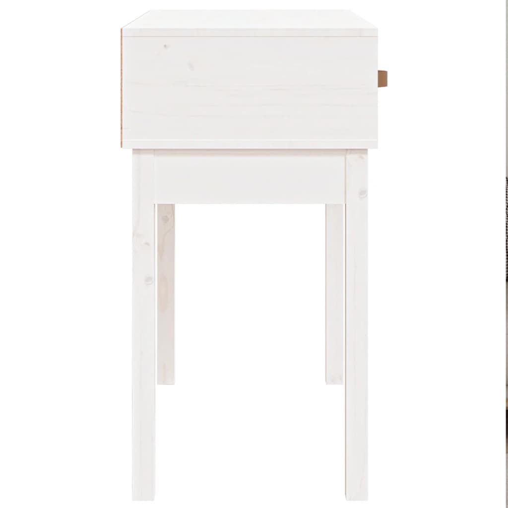 Console table, white, 76.5x40x75cm, solid pine