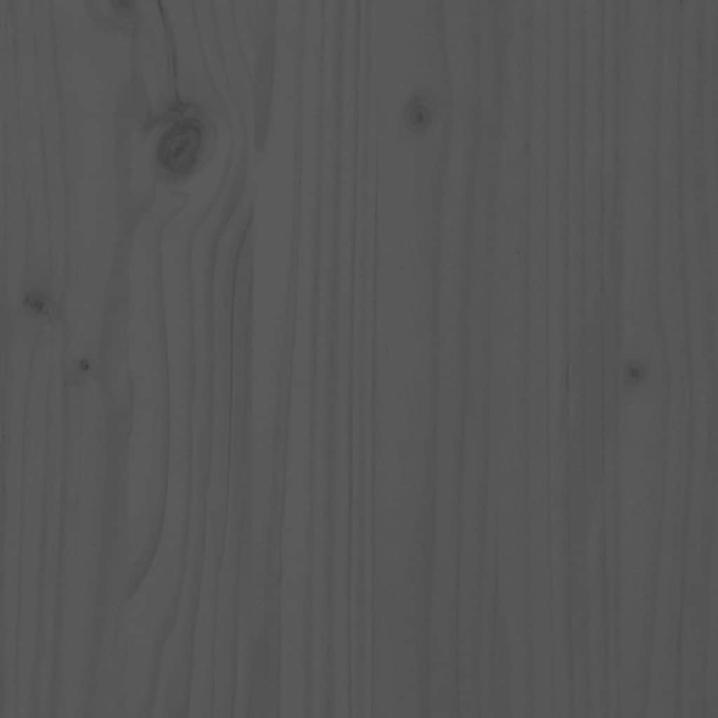 Šoninė spintelė, pilka, 100x40x90cm, pušies medienos masyvas