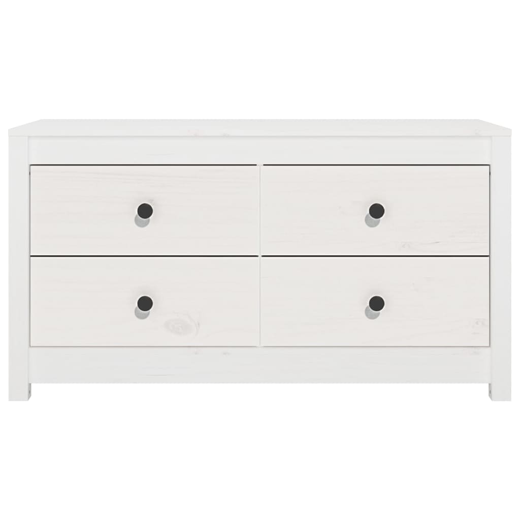 Side cabinet, white, 100x40x54cm, solid pine