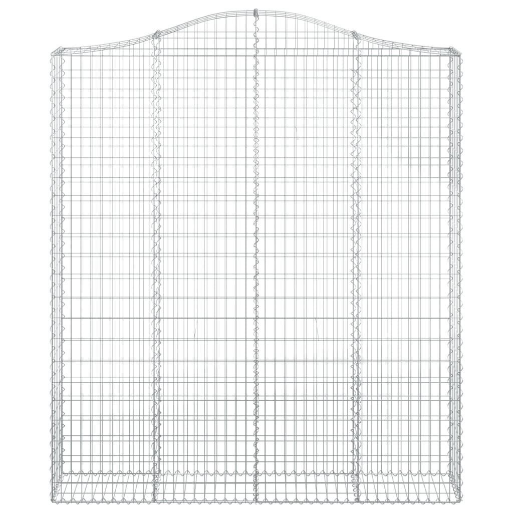 Išlenkti gabiono krepšiai, 8vnt., 200x30x220/240cm, geležis