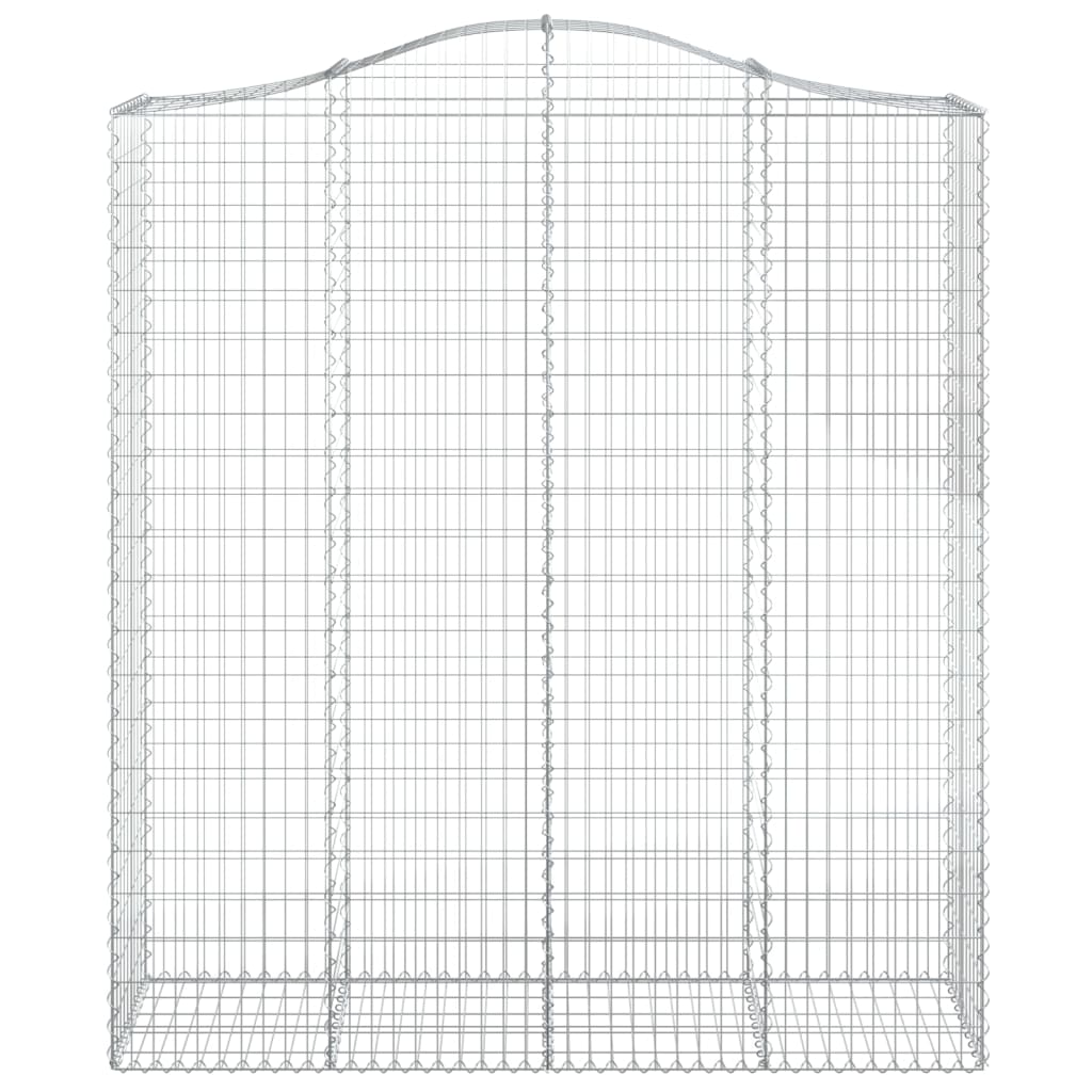 Išlenkti gabiono krepšiai, 11vnt., 200x50x220/240cm, geležis