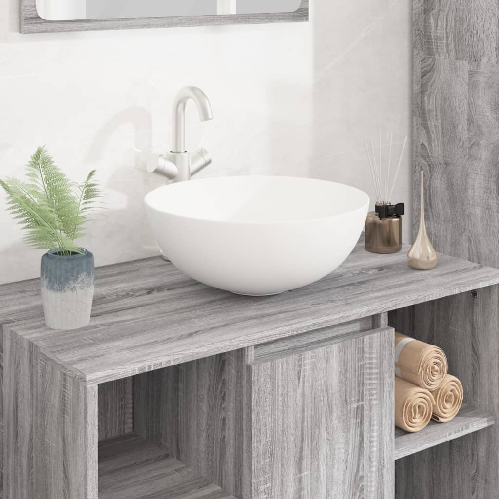 Sink, white, 36x15cm, ceramic, round