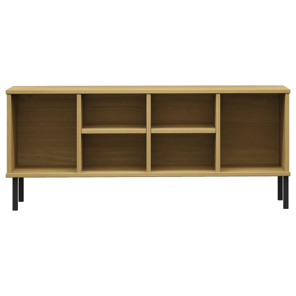 Apavu plaukts ar kājām, brūns, 106x35x45cm, koks, OSLO