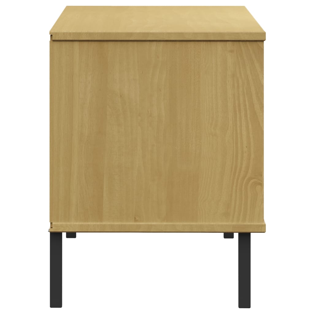 Apavu plaukts ar kājām, brūns, 106x35x45cm, koks, OSLO