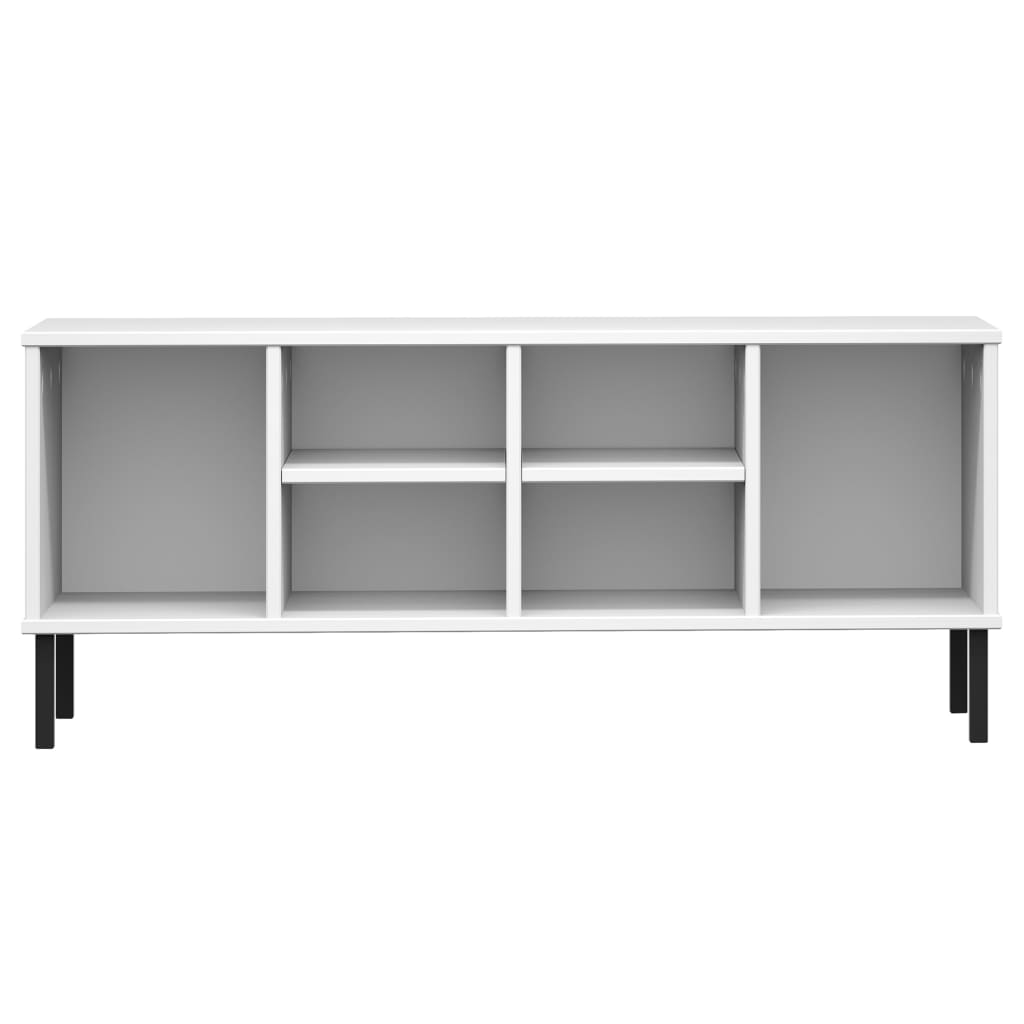 Apavu sols ar kājām, balts, 106x35x45cm, koks, OSLO