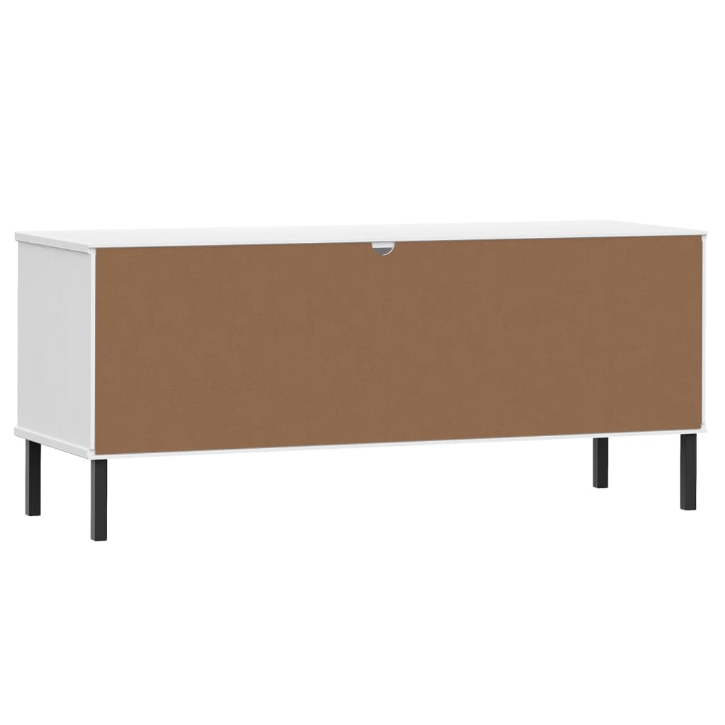 Apavu sols ar kājām, balts, 106x35x45cm, koks, OSLO