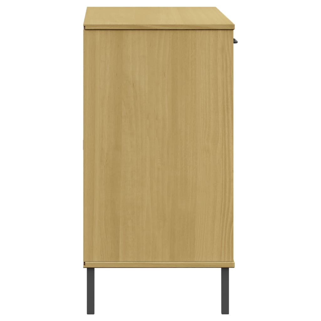 Sideboard with legs, brown, 113x40x77cm, wood, OSLO