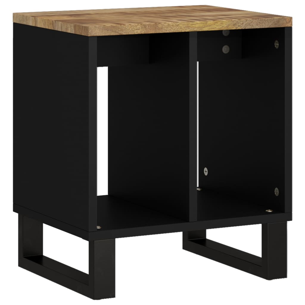 Side table, 40x31x46cm, solid mango wood/engineered wood