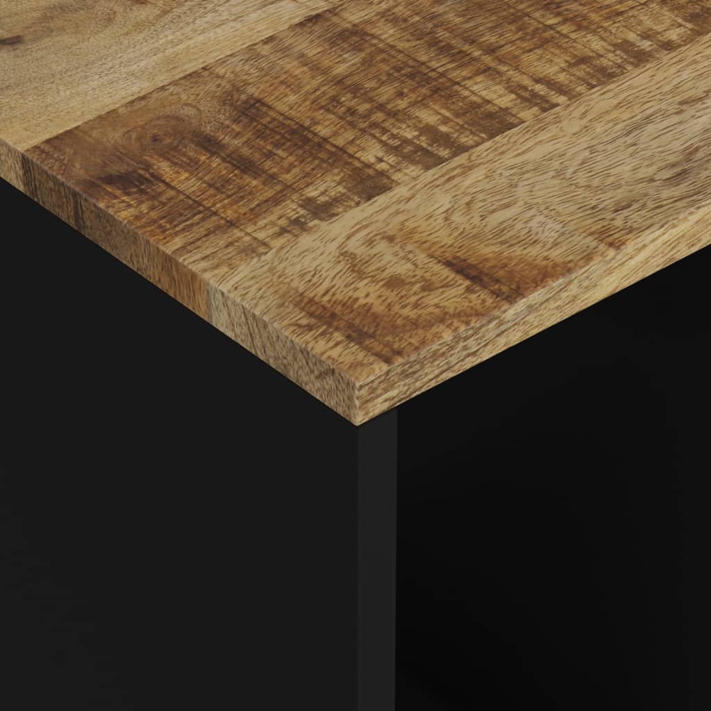 Side table, 40x31x46cm, solid mango wood/engineered wood