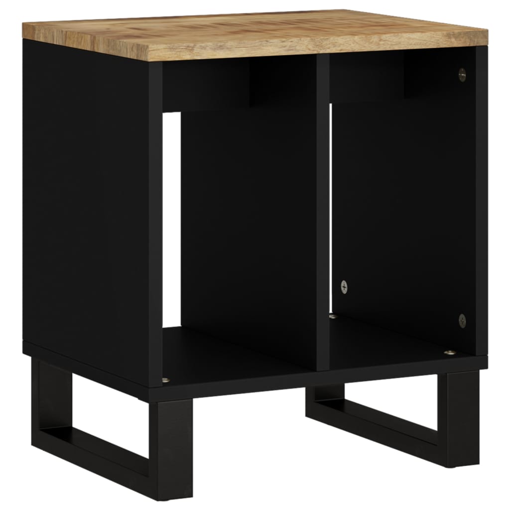 Side table, 40x31x46cm, solid mango wood/engineered wood