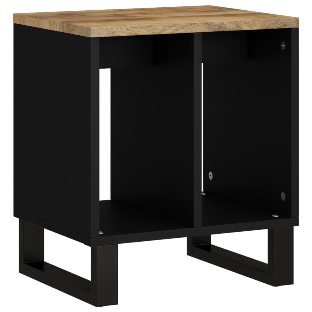 Side table, 40x31x46cm, solid mango wood/engineered wood