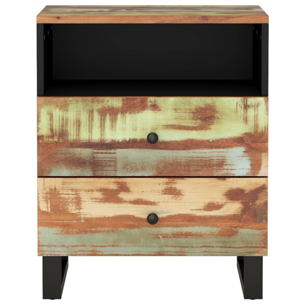 Nightstand, 50x33x62cm, recycled and treated wood