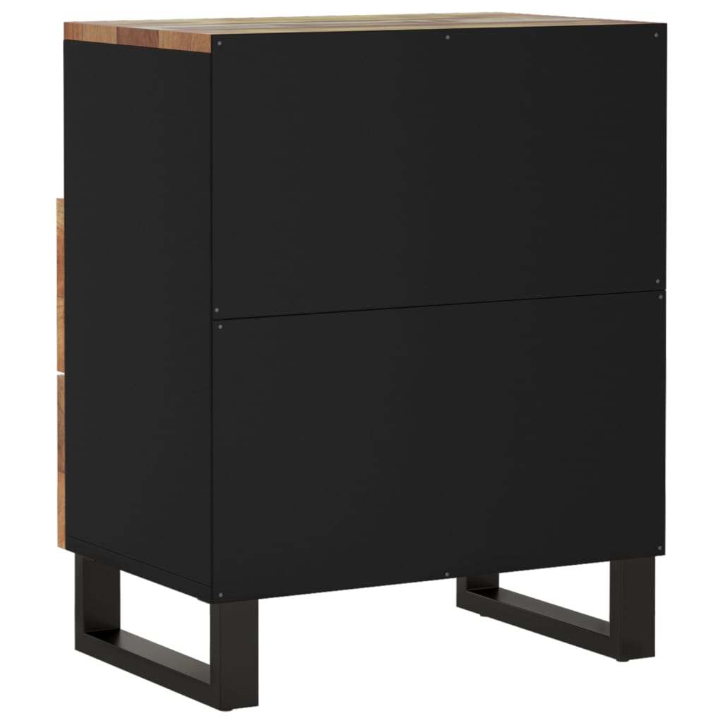Nightstand, 50x33x62cm, recycled and treated wood