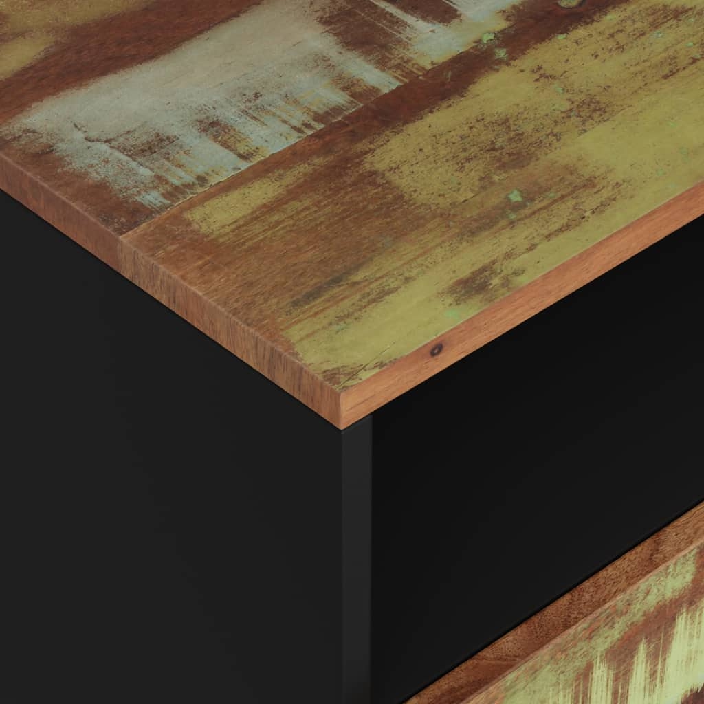 Nightstand, 50x33x62cm, recycled and treated wood