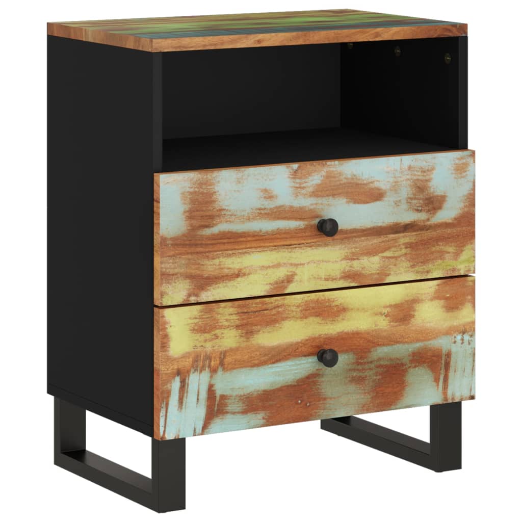 Nightstand, 50x33x62cm, recycled and treated wood