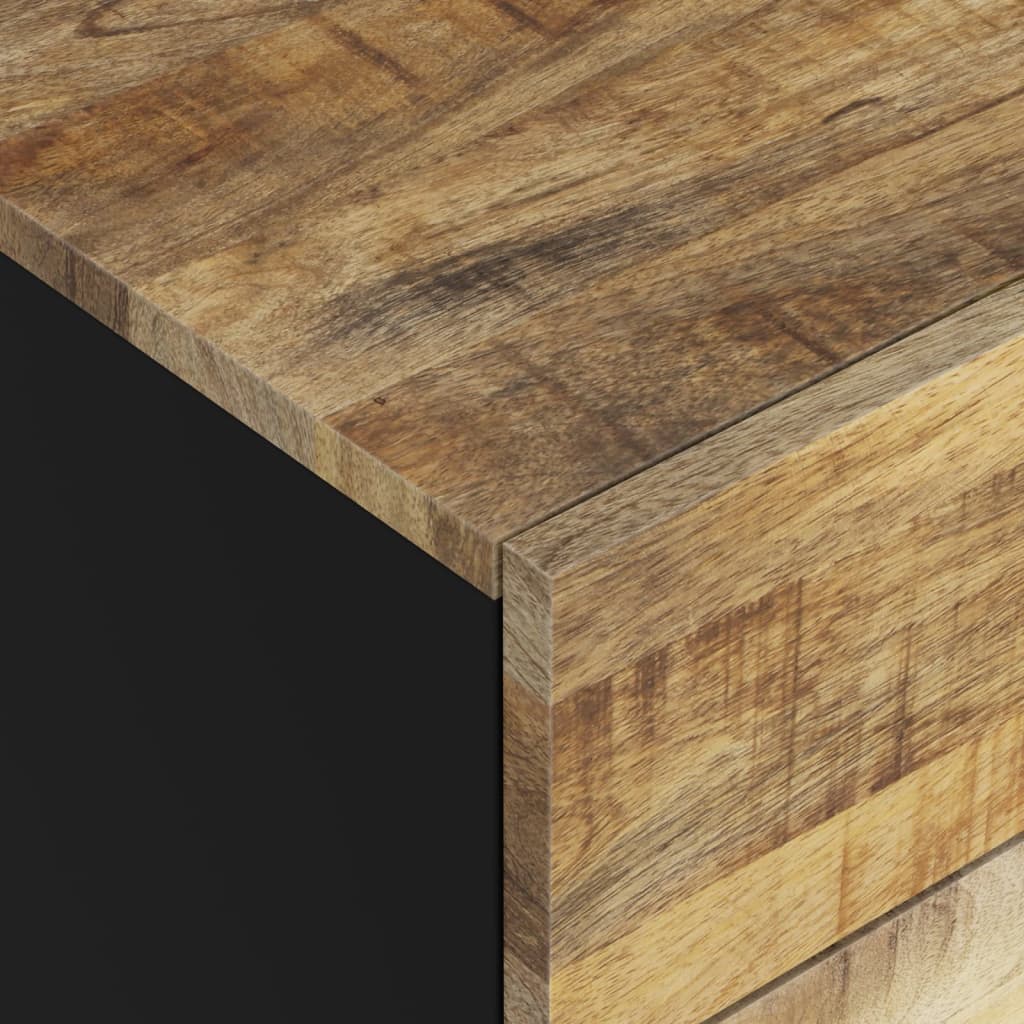 Nightstand, 50x33x60cm, solid mango wood and engineered wood
