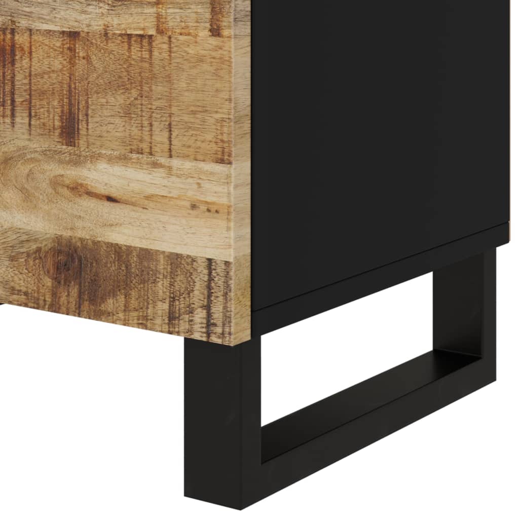 Nightstand, 50x33x60cm, solid mango wood and engineered wood