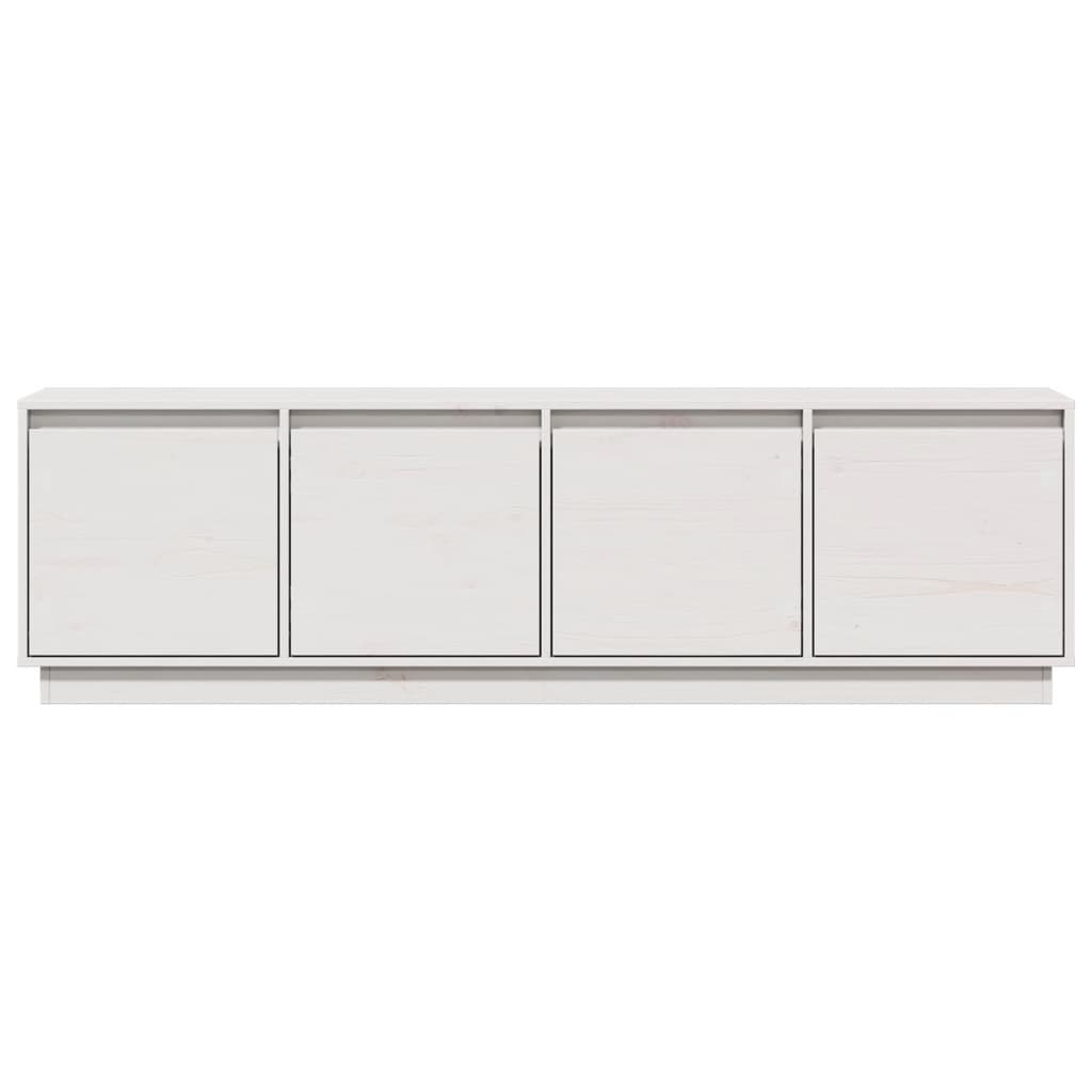 TV skapītis, balts, 156x37x45cm, priedes masīvkoks