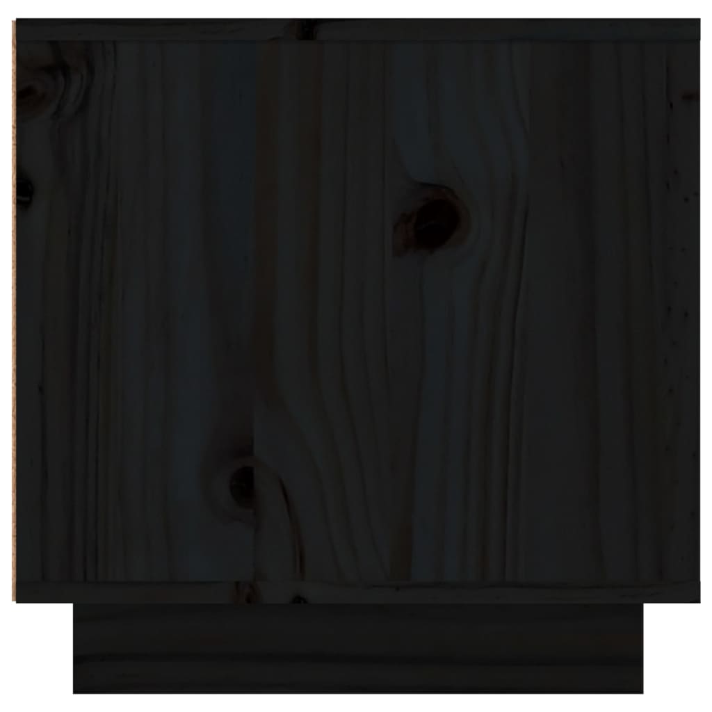 TV cabinet, black, 156x40x40cm, solid pine