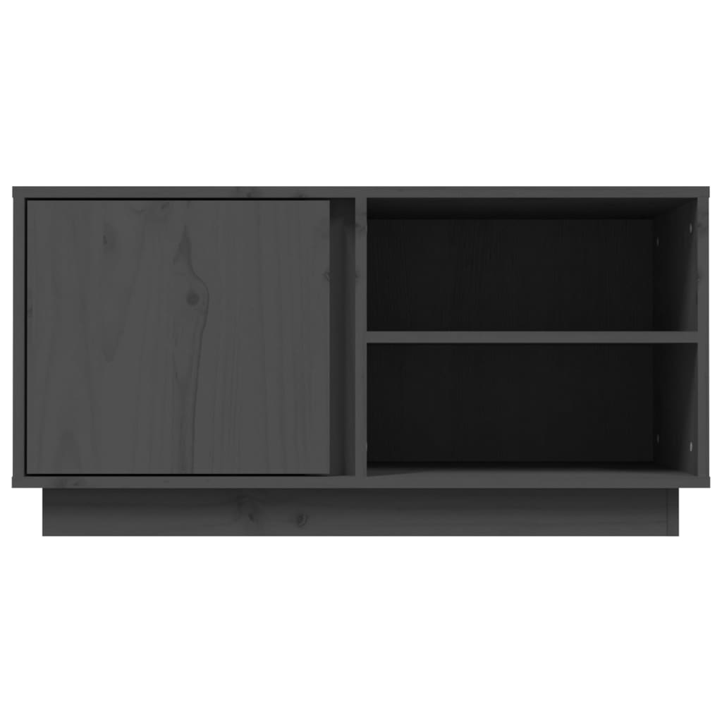 TV skapītis, pelēks, 80x35x40,5cm, priedes masīvkoks